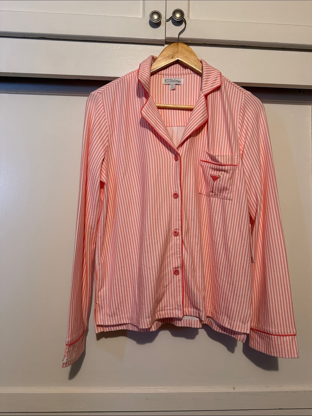 P.J. Salvage Pink and White Striped Top